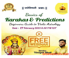Free Vedic Astrology Webinar: Basic of Karakas & Predictions