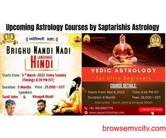 Upcoming Astrology Courses by Saptarishis Astrology