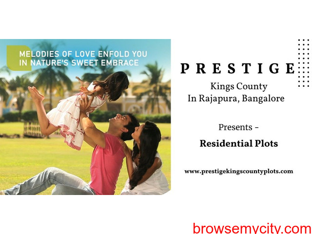 Prestige Kings County Rajapura - New Launch Plotted Development In Bangalore - 1/5
