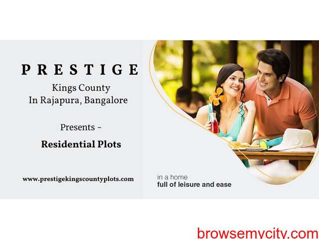 Prestige Kings County Rajapura - New Launch Plotted Development In Bangalore - 4/5