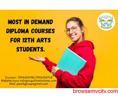 Most in demand Diploma courses for 12th Arts students.