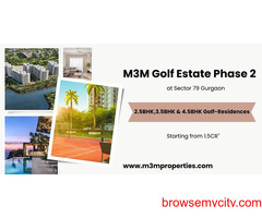 M3M Golf Estate Phase 2- The Joy You Truly Deserve at Gurgaon