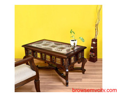 Stylish Teak Wood Centre Table - Perfect Addition to Any Home