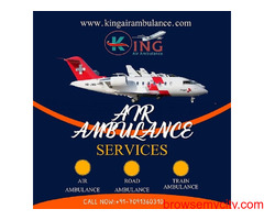 Hire No-1 and Affordable Air Ambulance Service in Ahmadabad by King