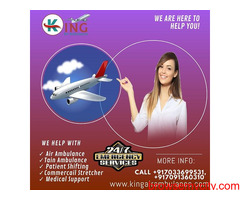 Hire the Finest and No-1 Air Ambulance Service in Hyderabad by King