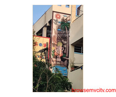 Ganesh Front Elevation Mural Design From Ramanthapur
