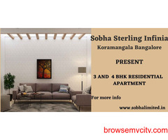 Sobha Sterling Infinia Koramangala Bangalore Spacious Modern Living.
