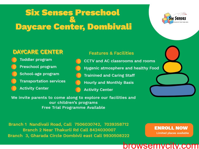 Admission open for playgroup, Nursery Jr.kg, Sr.kg, 1st STD, Daycare - 1/5
