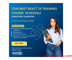 Join Advanced React JS Training in Mohali Chandigarh