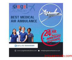 Take the Leading Medical Air Ambulance Service In Dibrugarh via Angel For Easy Shifting