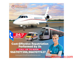 Gain Panchmukhi Air and Train Ambulance Services in Gorakhpur with Quick Patient Transfer