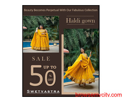 Haldi Gown For Brides | At Low Price