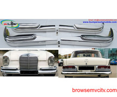Mercedes W111 W112 Saloon bumpers (1959 - 1968) stainless steel