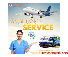Pick Extremely Advanced Panchmukhi Air Ambulance Services in Kolkata with Medical Tools