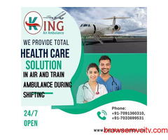Hire Finest ICU Support Air Ambulance Services in Kolkata by King