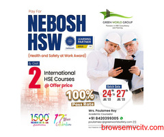 Join Nebosh HSW in Kolkata & get 2 HSE courses Free