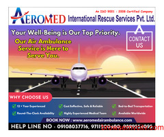 Aeromed Air Ambulance Service in Bangalore - The Most Fully Featured Medical Transportation