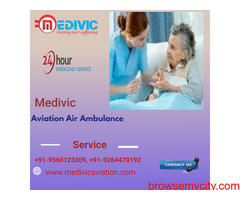 Medivic Aviation Air Ambulance Service in Gorakhpur Helps in Minimizing the Risk while in Transit
