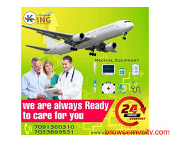 Use Cost-Effective ICU Air Ambulance in Siliguri by King Air Ambulance