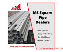 MS Square Pipe by JRS Pipes And Tubes | High-Quality Mild Steel Pipe