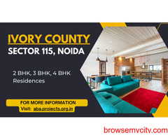 Ivory County Sector 115 Noida - It’s Time To Invest In Yourself By Investing