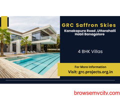 GRC Saffron Skies Villas Uttarahalli Hobli Bangalore - Turn The Key. Enter. Smile. Repeat Every Day