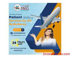 Get World-Class Life Savior Air Ambulance Services in Dibrugarh by King