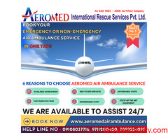 Aeromed Air Ambulance Service In Kolkata - Expert Medical Crew Is Highly Skilled