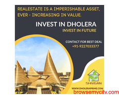 Affordable investment opportunity in dholera smart city