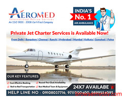 Aeromed Air Ambulance Service In Bangalore - Provides Domestic Flight Options