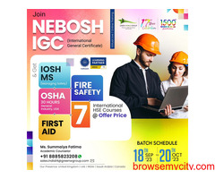 Taking up NEBOSH IGC Course in Hyderabad!