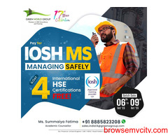 IOSH Managing Safely (IOSH MS) course in Hyderabad!