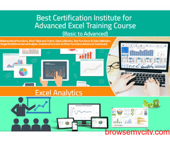 Advanced Excel Certification Course in Delhi, Nizamuddin, Salary Upto 3.5 to 6 LPA