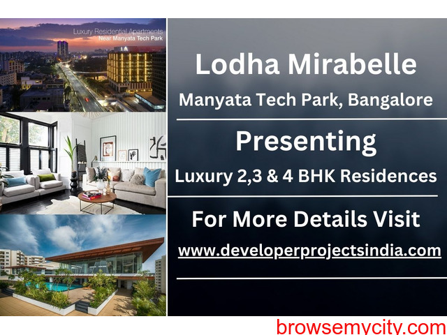 Lodha Mirabelle - Luxe Living at Manyata Tech Park, Bangalore - 322713