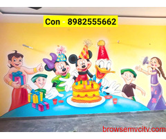 educational wall painting for primary school,Play School Wall Painting Service