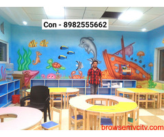 play school wall painting artist raipur