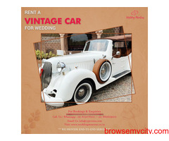 Book the Vintage Cars for Wedding on Rent | Call CYJ