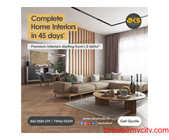 Complete Home Interiors in 45 days...