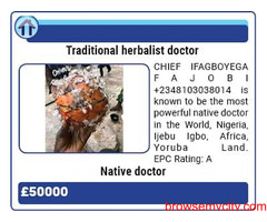 The most important powerful native doctor in all Ogun State Nigeria
