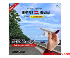 Dimapur to Mumbai Flight - Book And Get 40% OFF