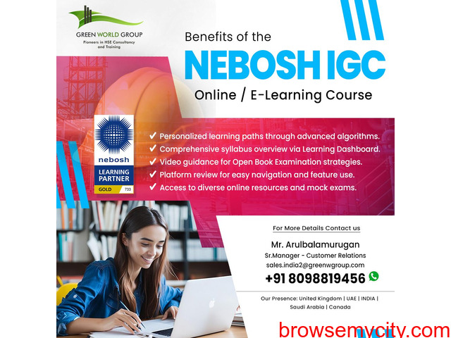 Nebosh IGC E-Learning in Chennai, YEAR END SALE - 1/1