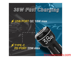 Buy Quality Car Charger Online Maxx R15 38W Dual Port power adapter