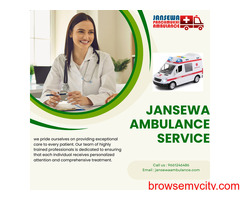 Ambulance Service in Boring Road, Bihar by Jansewa - Basic life Support