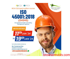ISO 45001:2018 IRCA CQI Lead Auditor course at Green World Group