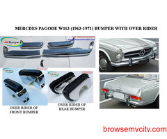 Bumper Complete Set with over rider for Mercedes W113 Pagoda (1963 -1971)