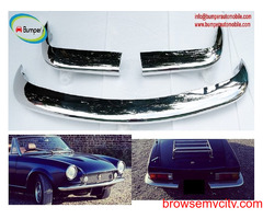 Fiat 124 Spider bumper (1966–1975) stainless steel polished new