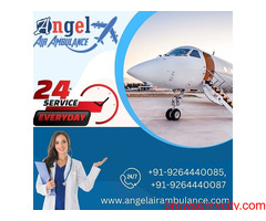 Book Angel Air Ambulance Service in Kolkata with India's Best ICU Setup