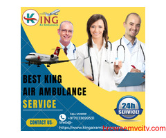 Air Ambulance Service in Shilong by King- All Medical Facilities Available