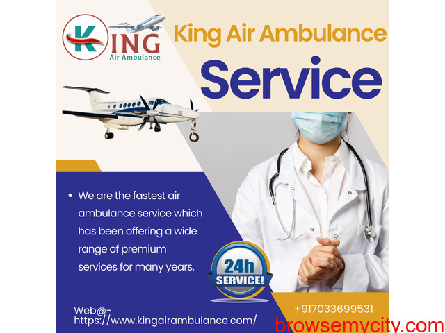 Air Ambulance Service in Agra by King- Well Furnished with a Modern Medical Setup - 1/1