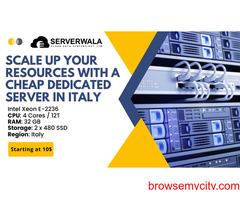 Scale up your Resources with a Cheap Dedicated Server in Italy - Serverwala